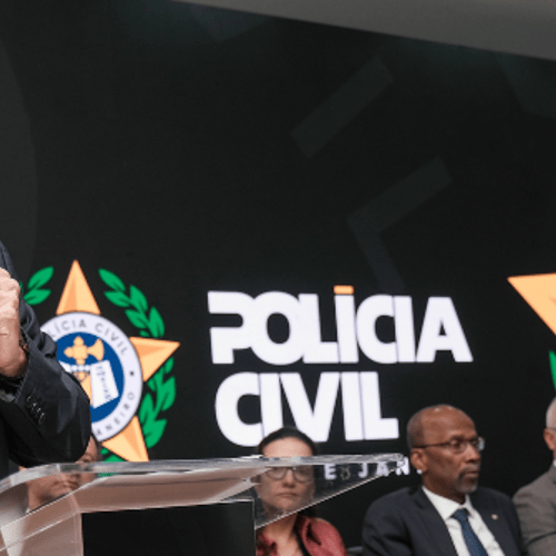 Governador em exercício do Rio de Janeiro, Ricardo Couto, em evento da Polícia Civil (Foto: Divulgação/Governo RJ)