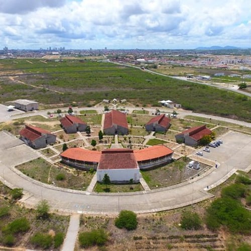 Foto aérea do INSA (Foto: Divulgação)