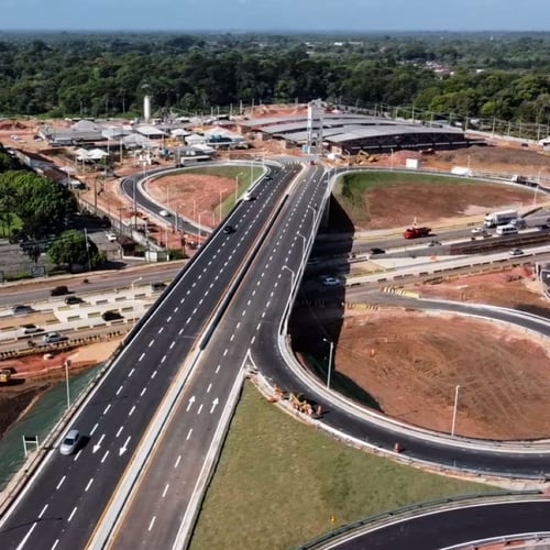 Imagem de trecho do BRT Metropolitano (Foto: Marcelo Souza/Agência Pará)