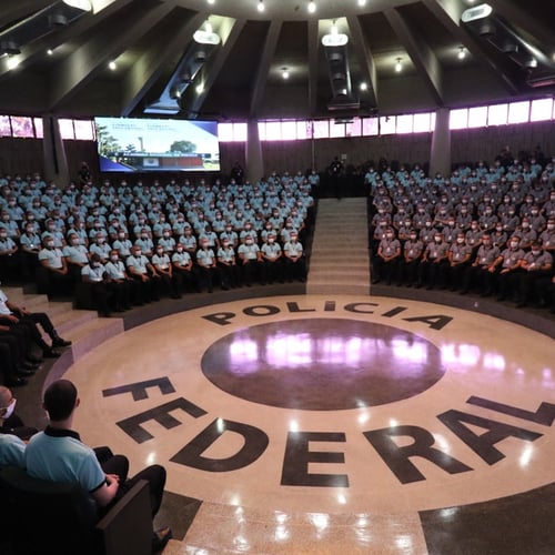 Candidatos do curso de formação da Polícia Federal (Foto: Divulgação PF)