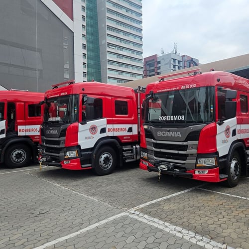 Viaturas do Bombeiros ES (Foto: Divulgação)