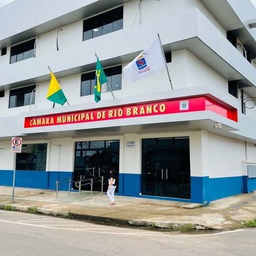 Fachada da Câmara de Rio Branco AC (Foto: Divulgação)
