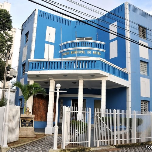Fachada da Câmara Municipal de Natal, no Rio Grande do Norte (Foto: Elpídio Júnior)
