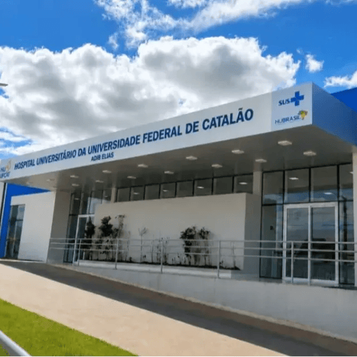 Fachada do Hospital Universitário da UFCAT (Foto: Prefeitura de Catalão)