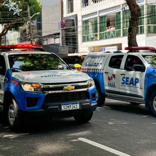 Viaturas da Seap PA (Foto: Ascom Seap PA)