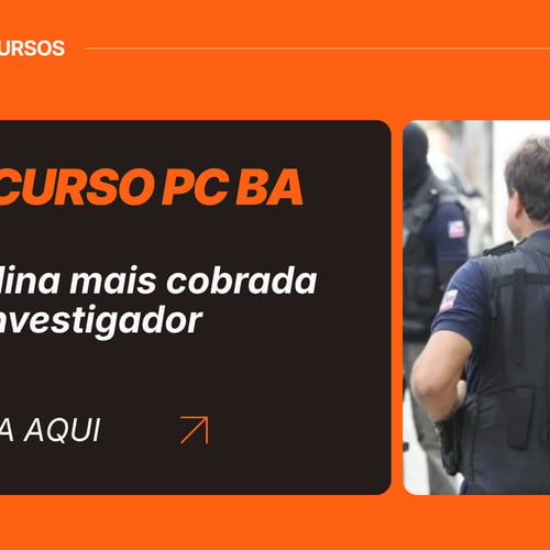 Thumb Especial do Qconcursos Concurso PC BA disciplina mais cobrada investigador