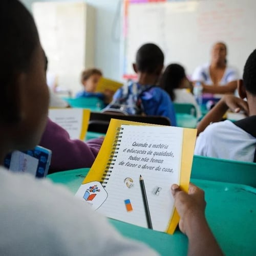 Sala de aula Educação da Paraíba (Foto: Divulgação)