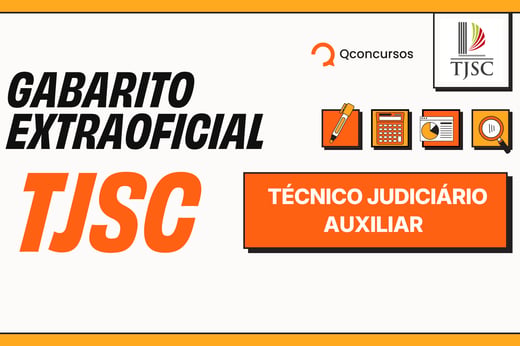 Concurso TJ SC: veja gabarito extraoficial do técnico judiciário